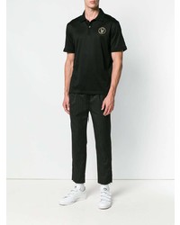 schwarzes Polohemd von Alexander McQueen