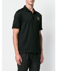 schwarzes Polohemd von Alexander McQueen