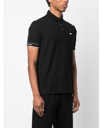 schwarzes Polohemd von Emporio Armani