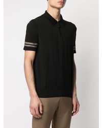 schwarzes Polohemd von Brioni