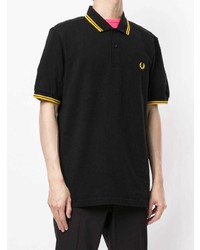 schwarzes Polohemd von Fred Perry