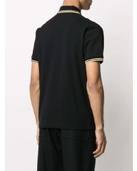 schwarzes Polohemd von Fred Perry