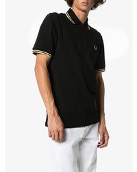 schwarzes Polohemd von Fred Perry