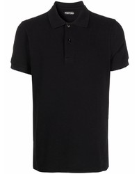 schwarzes Polohemd von Tom Ford