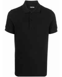 schwarzes Polohemd von Tom Ford