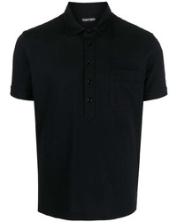 schwarzes Polohemd von Tom Ford