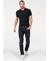 schwarzes Polohemd von Tommy Jeans