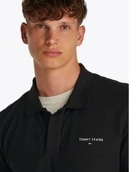 schwarzes Polohemd von Tommy Jeans
