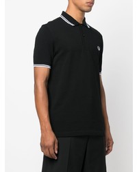 schwarzes Polohemd von Fred Perry