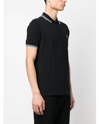 schwarzes Polohemd von Fred Perry