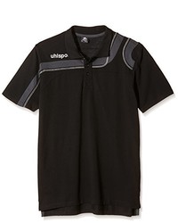 schwarzes Polohemd von Uhlsport