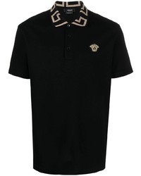 schwarzes Polohemd von Versace