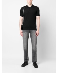 schwarzes Polohemd von Emporio Armani