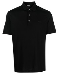 schwarzes Polohemd von Zegna