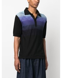 schwarzes Polohemd von Missoni