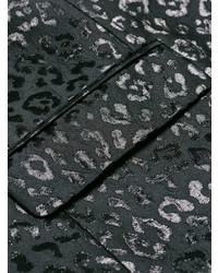 schwarzes Sakko mit Leopardenmuster von Givenchy
