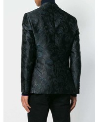 schwarzes Sakko mit Paisley-Muster von Etro