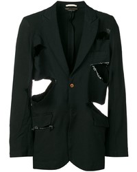 schwarzes Sakko von Comme Des Garcons Homme Plus