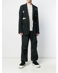 schwarzes Sakko von Comme Des Garcons Homme Plus