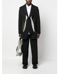 schwarzes Sakko von Comme Des Garcons Homme Plus