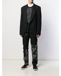 schwarzes Sakko von Comme Des Garcons Homme Plus