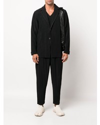 schwarzes Sakko von Homme Plissé Issey Miyake