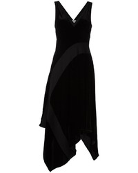 schwarzes Samtkleid von Donna Karan