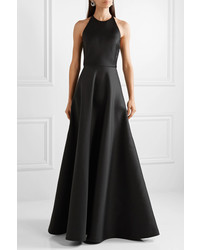 schwarzes Satin Ballkleid von Jason Wu