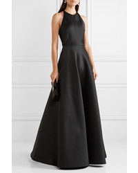 schwarzes Satin Ballkleid von Jason Wu