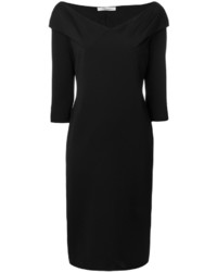 schwarzes schulterfreies Kleid von Blumarine