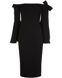 schwarzes schulterfreies Kleid von Jay Godfrey