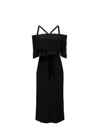 schwarzes schulterfreies Kleid von Marco De Vincenzo