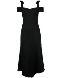 schwarzes schulterfreies Kleid von Rebecca Vallance