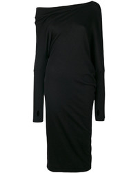 schwarzes schulterfreies Kleid von Tom Ford