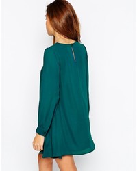 schwarzes schwingendes Kleid von Asos