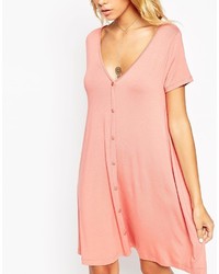 schwarzes schwingendes Kleid von Asos