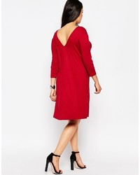 schwarzes schwingendes Kleid von Asos