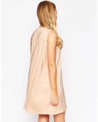 schwarzes schwingendes Kleid von Asos