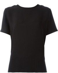 schwarzes Seide T-shirt von Max Mara