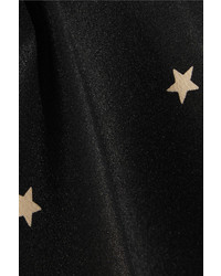 schwarzes Seide Trägershirt mit Sternenmuster von L'Agence