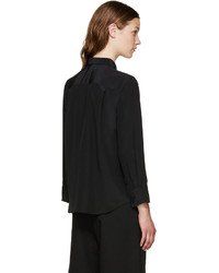 schwarzes Seidehemd von Marc Jacobs