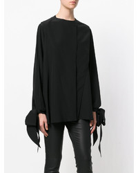 schwarzes Seidehemd von Givenchy