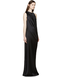 schwarzes Seidekleid von Ann Demeulemeester