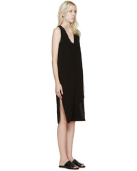 schwarzes Seidekleid von Dion Lee