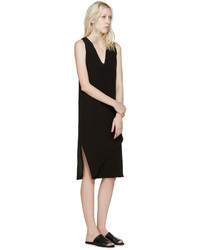 schwarzes Seidekleid von Dion Lee