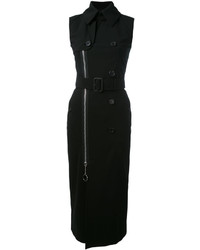 schwarzes Seidekleid von Givenchy