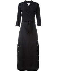 schwarzes Seidekleid von Max Mara