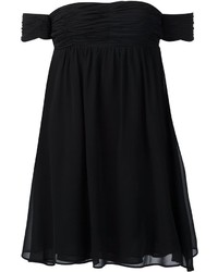 schwarzes Seidekleid von Rachel Zoe