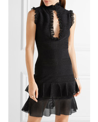 schwarzes Seidekleid von Alexander McQueen