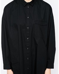 schwarzes Shirtkleid